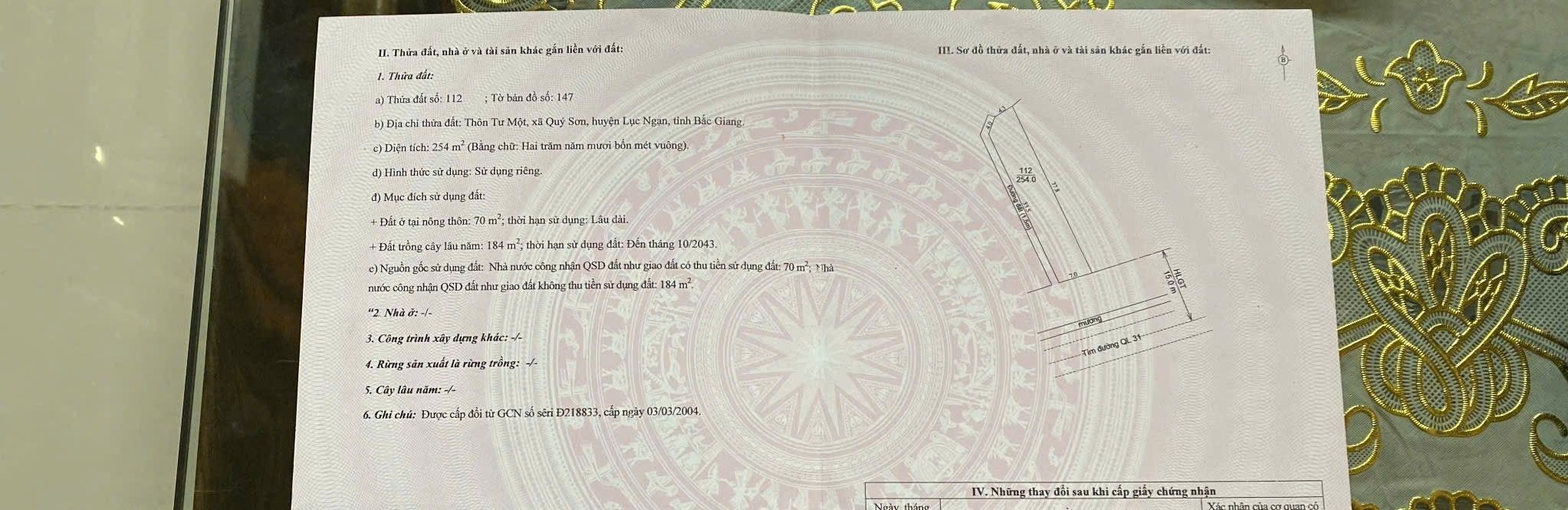 Lô đất 2 mặt đường Quốc lộ 31, phường Chũ, 254m² - Đầu tư sinh lời tuyệt vời!