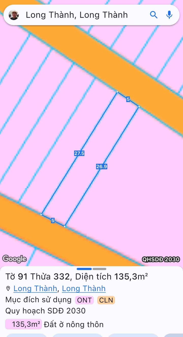 Lô đất 135m² tại Lộc An, Long Thành - Giá chỉ 1 tỷ, thương lượng nhẹ!