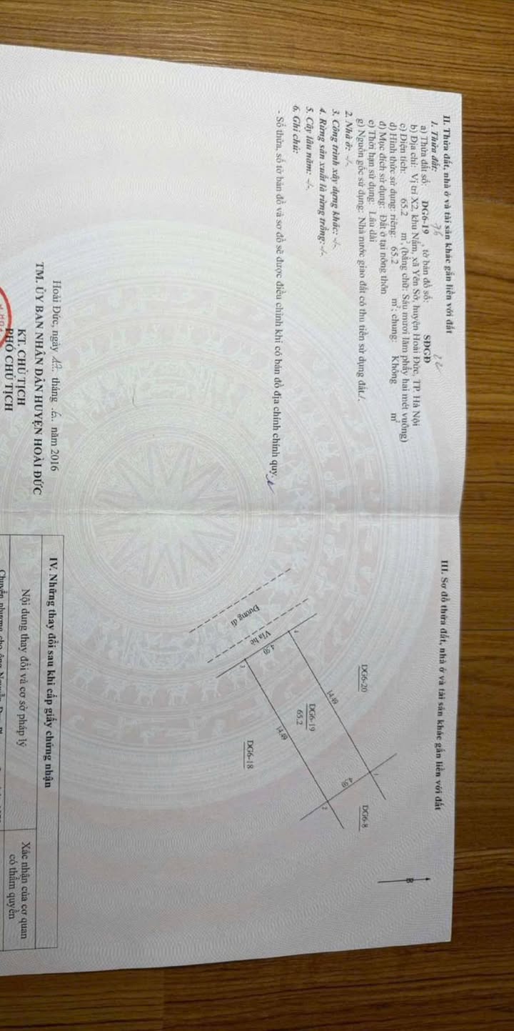 Đất nền Yên Sở Hoài Đức 65m² giá 13x triệu - Sổ đỏ chính chủ, ô tô tránh nhau!