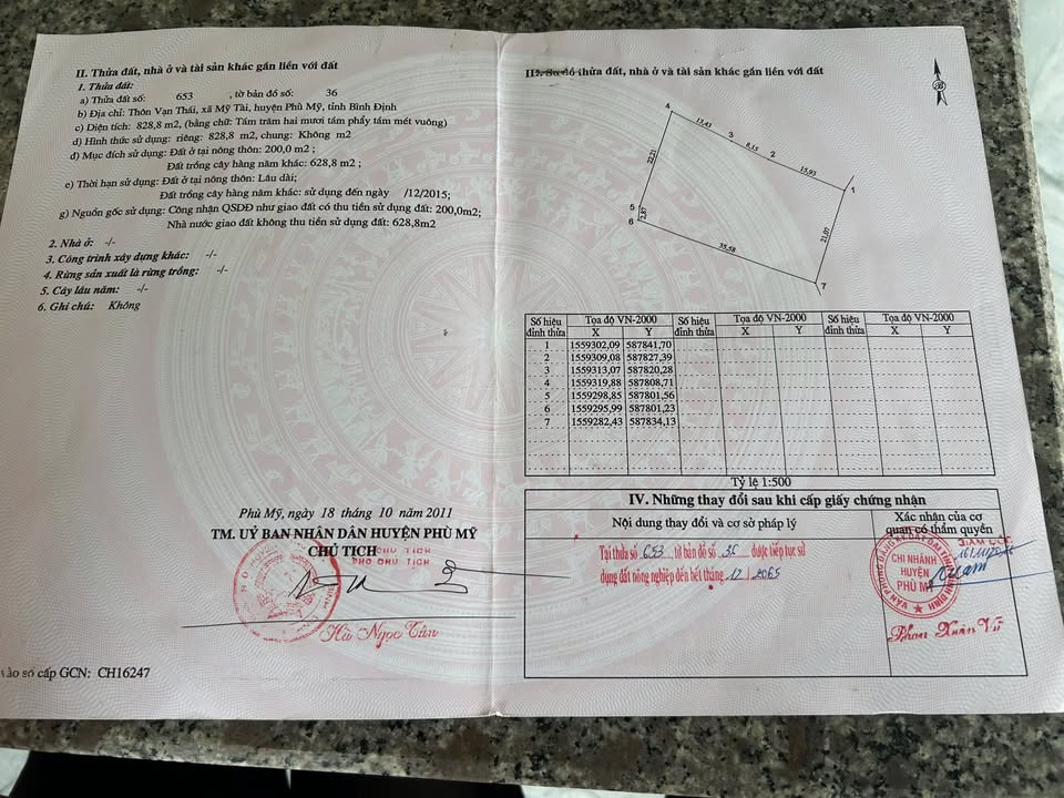 Đất nền Vạn Thái, Phù Mỹ 850m² giá chỉ 5 triệu - Tiềm năng đầu tư lớn!