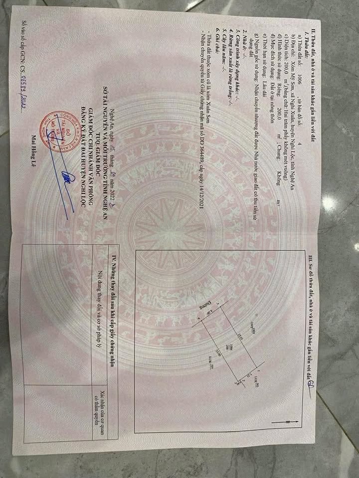 Đất nền Nghi Xuân Vinh Lộc 200m² - Giá thương lượng hấp dẫn!