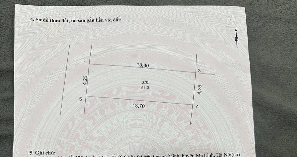 Đất nền Quang Minh, Mê Linh 58m² giá 2 tỷ - Cần bán gấp với giá tốt!