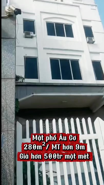 Bán gấp FrontHouse mặt phố Âu Cơ Tây Hồ 280m² giá 140 tỷ - Cơ hội đầu tư hiếm có!