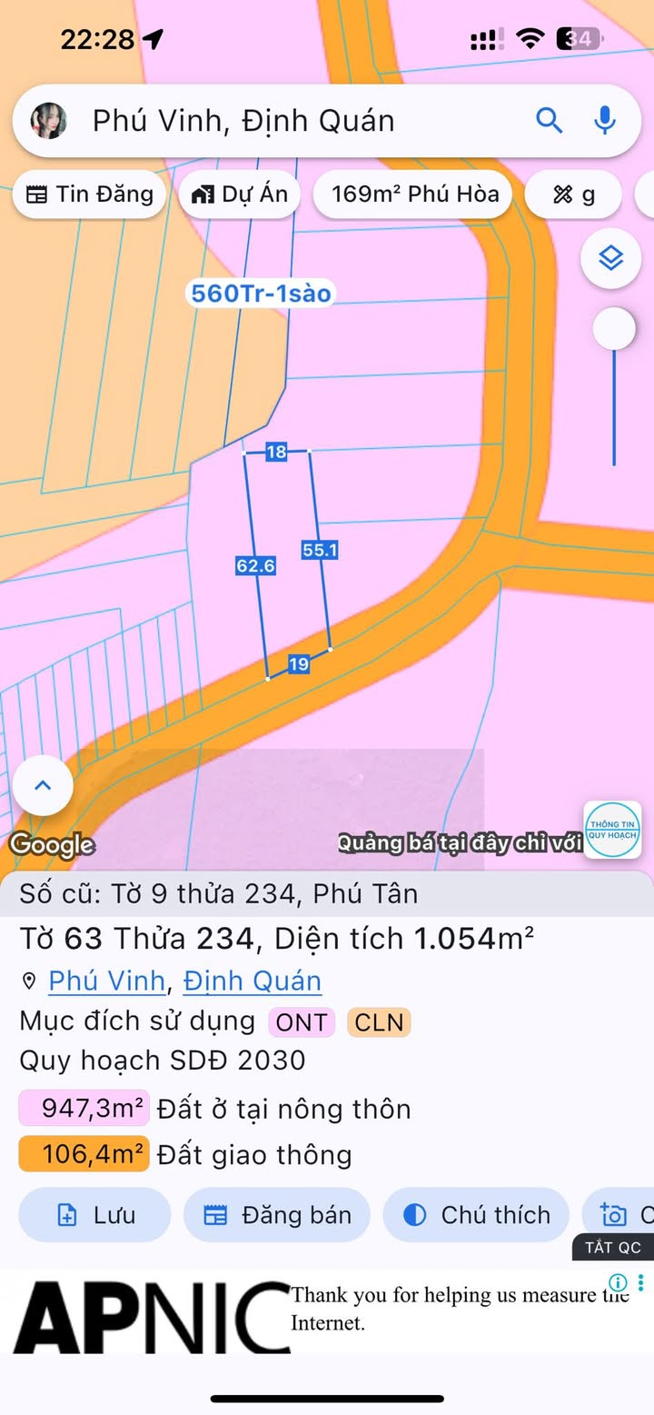 Đất nền Phú Tân, Định Quán 3600m² chỉ 1.1 tỷ - Sổ hồng chính chủ!