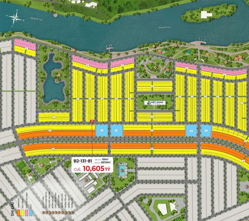 Đất nền lô góc Đầm Sen, Ngũ Hành Sơn 155m² giá 10.605 tỷ - Đầu tư sinh lời ngay!