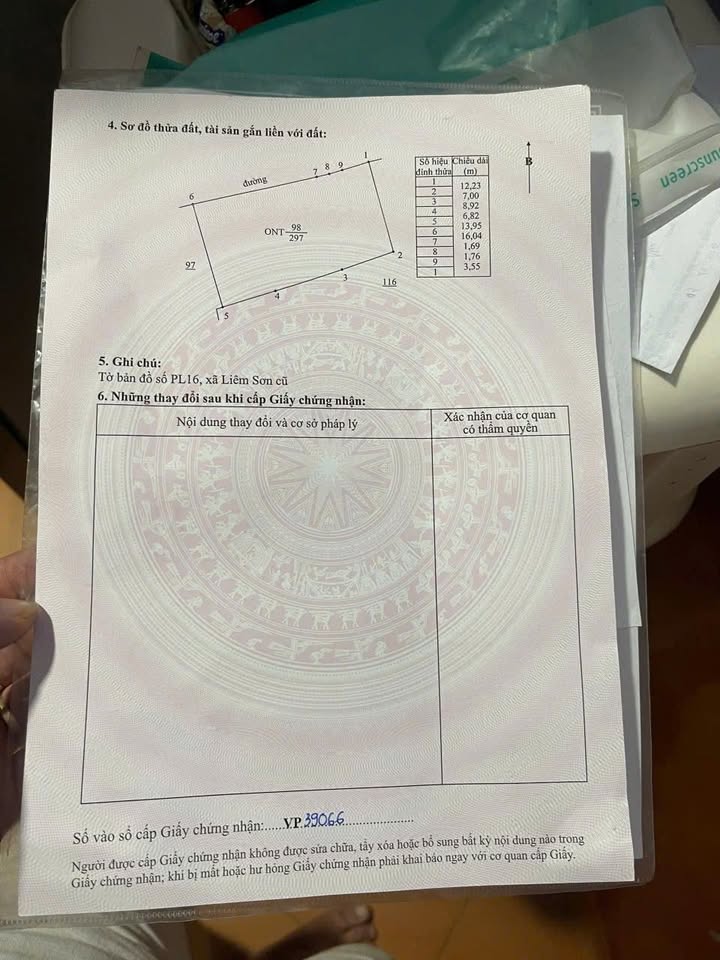 Đất Liêm Sơn, Thanh Liêm 102m² - Vị trí đắc địa, giá chỉ 8xx triệu!