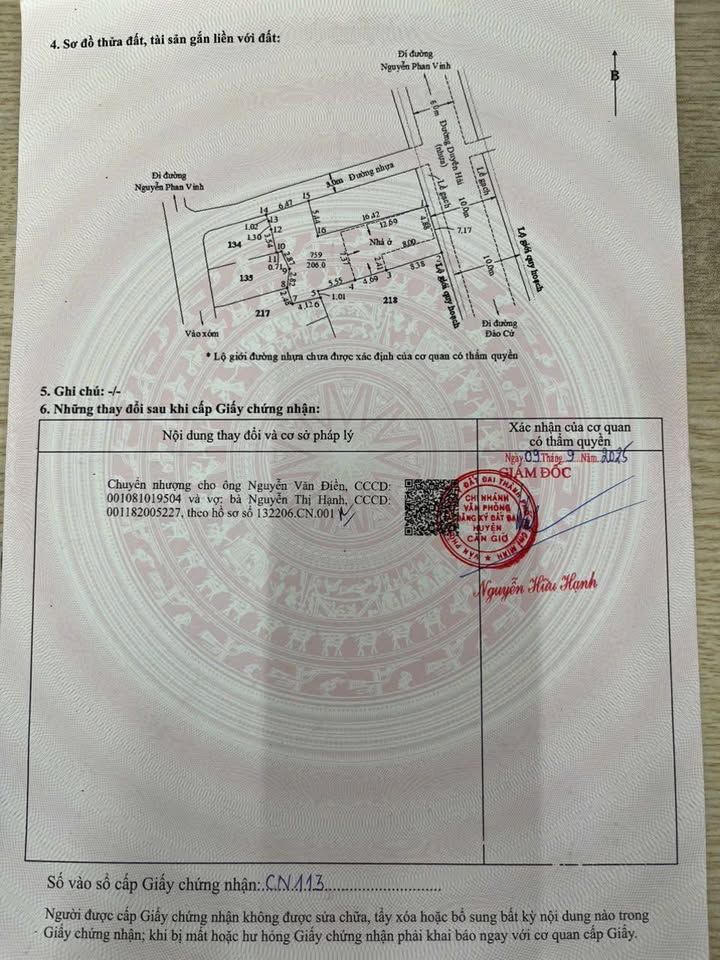 Bán đất Cần Thạnh, Cần Giờ 206m² giá 19.57 tỷ - Cơ hội đầu tư hấp dẫn!