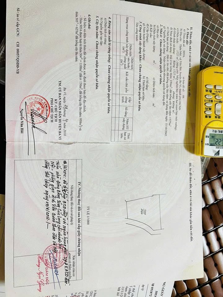 Đất nền 1727m² tại Thôn Mít Mái, xã Yên Bài, Ba Vì - Cơ hội đầu tư hấp dẫn!