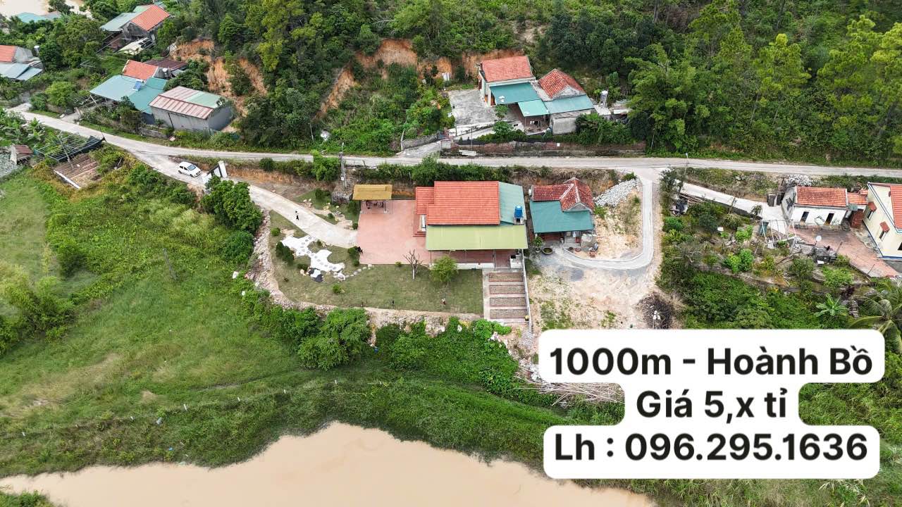 Biệt thự sân vườn Hoành Bồ 1000m² giá chỉ 5.2 tỷ - Không gian sống lý tưởng!