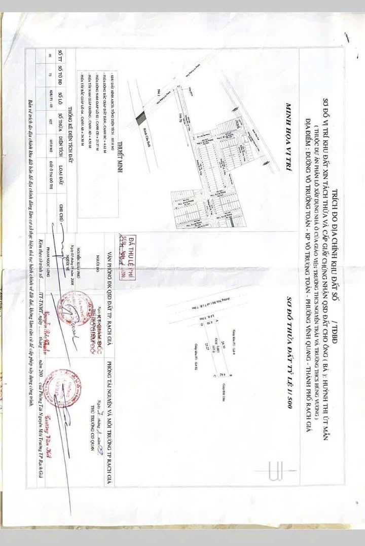 Đất nền phường Vĩnh Quang, Rạch Giá 113m² giá 620 triệu - Sổ đỏ chính chủ