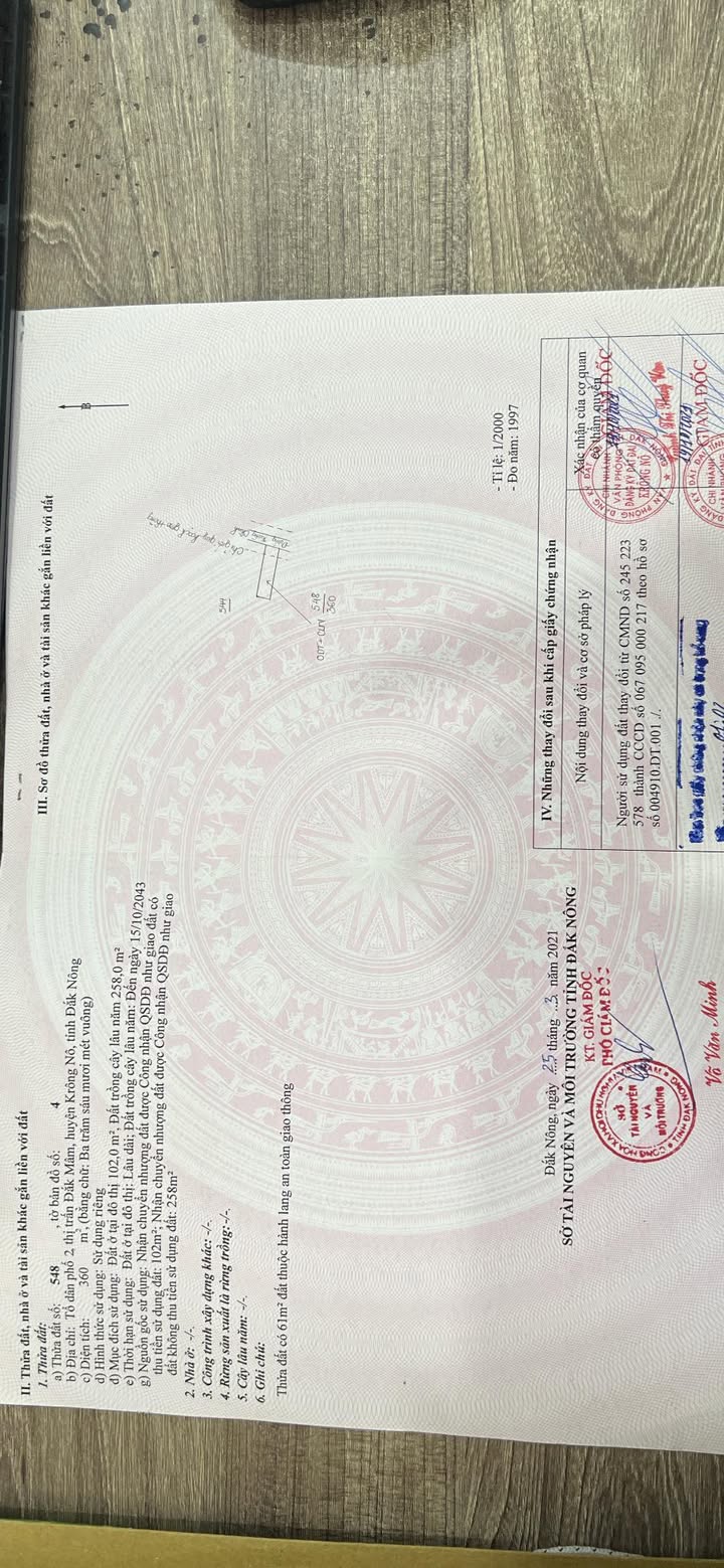 Đất thổ cư 300m² tại thị trấn Đắk Mâm, giá 810 triệu - Đầu tư sinh lời ngay!