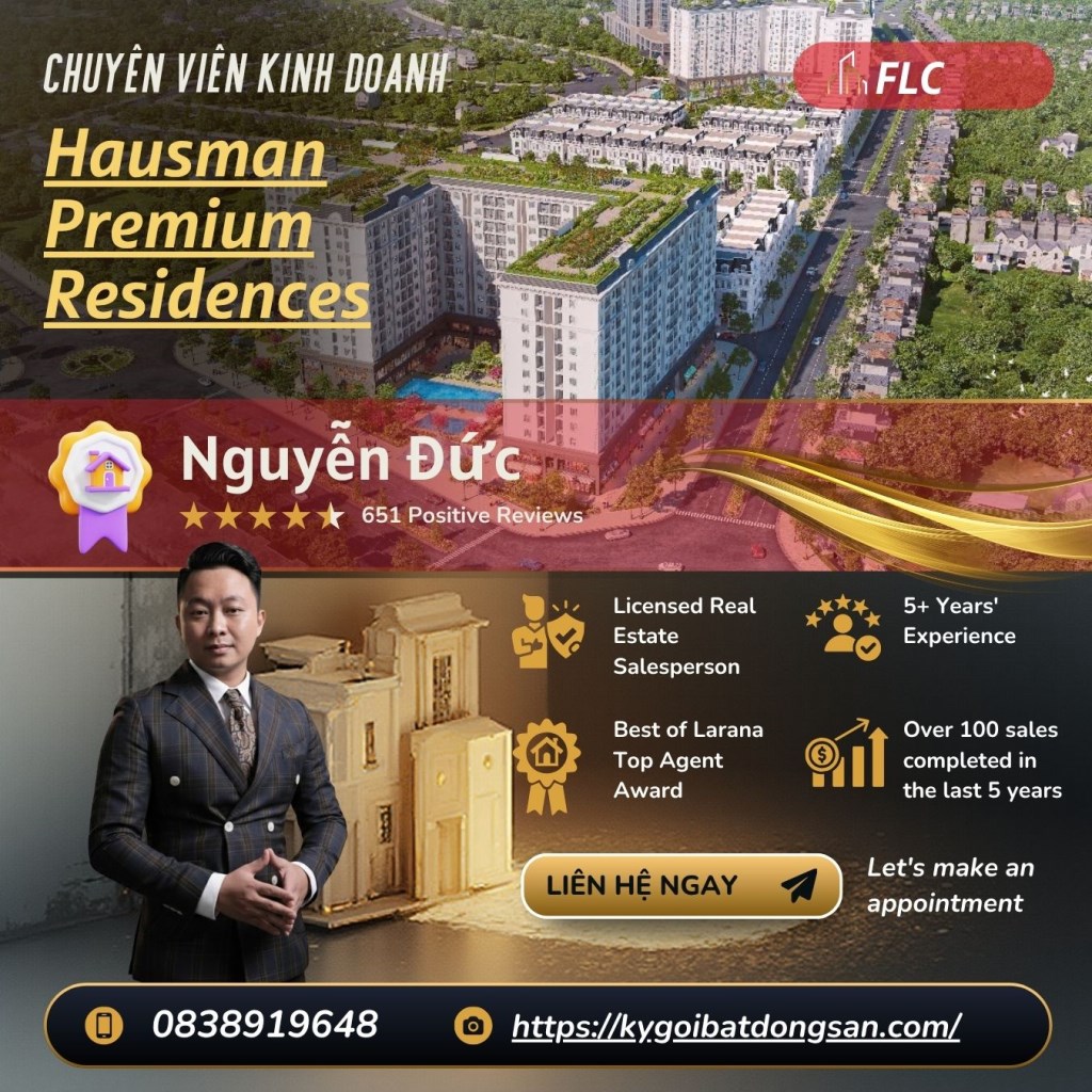 Căn hộ FLC Hausman Premium 56.1m² giá chỉ từ 6.73 tỷ - Cơ hội sở hữu độc quyền!