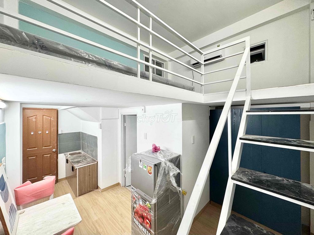 Phòng Gác Full Nội Thất Đường Bàn Cờ, Quận 3 - Giá Chỉ 5 Triệu Tháng Đầu