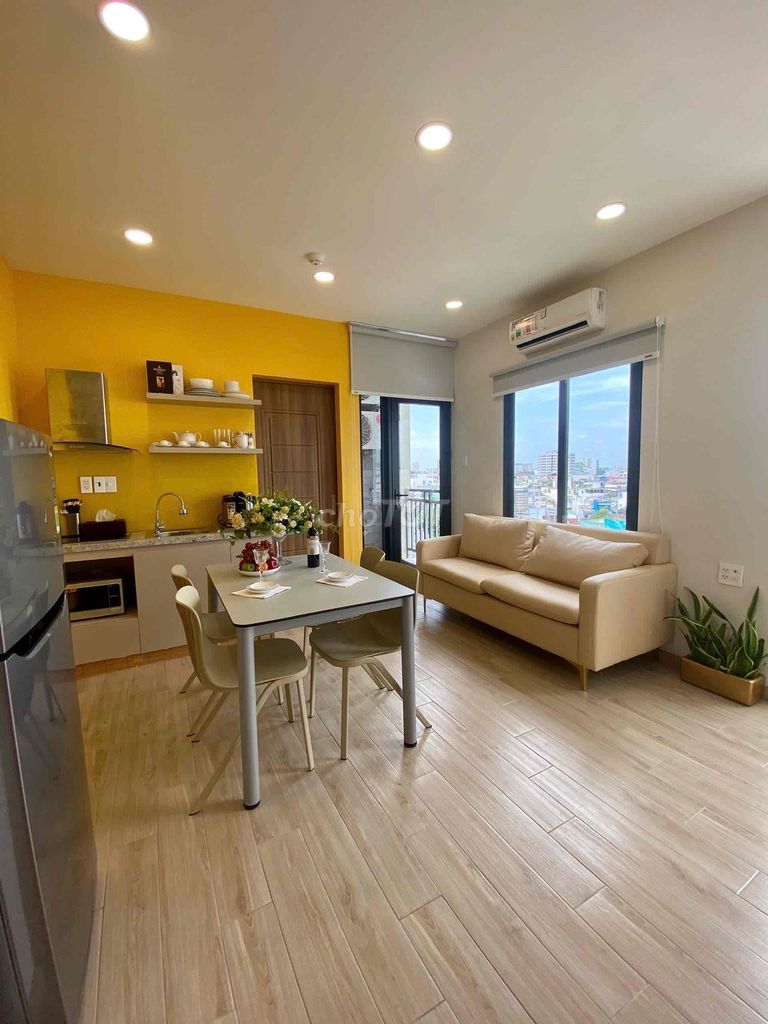 Căn hộ Studio Xô Viết Nghệ Tĩnh 37m² giá 7.7 triệu - Full nội thất hiện đại, gần Hàng Xanh!