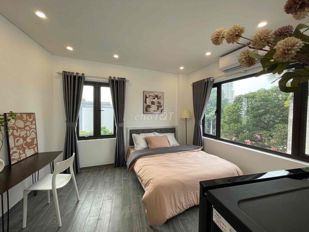 Phòng cho thuê tại Bình Thạnh 28m² giá 5.5 triệu - Cửa sổ trời, full nội thất!