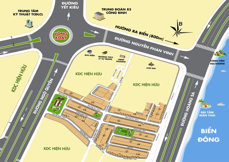 Đất cho thuê tại Ngô Quyền, Sơn Trà 2.100m² - Vị trí đắc địa, tiềm năng đầu tư lớn!