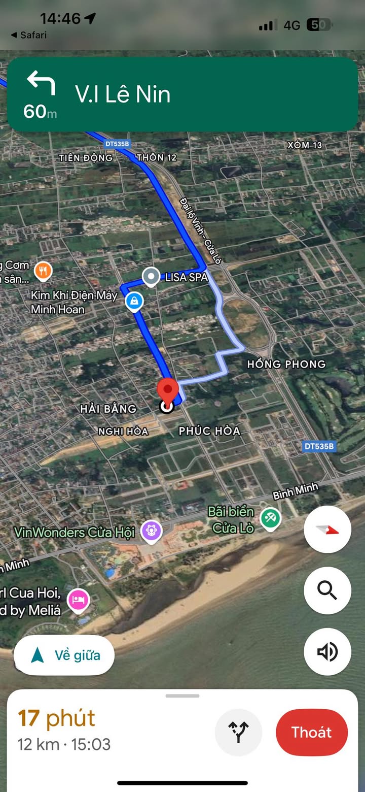 Đất nền Nghi Hòa, Cửa Lò 158m² giá 3 tỷ - Gần biển chỉ 900m!