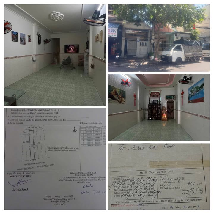 Nhà cấp 4 mặt tiền Đinh Tiên Hoàng, Vũng Tàu 93.6m² giá 8.6 tỷ - Vị trí đắc địa gần bãi trước!