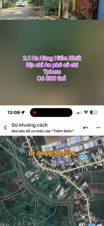 Đất thổ cư 300m² An Phú Củ Chi 2ha - Pháp lý chuẩn 100%!