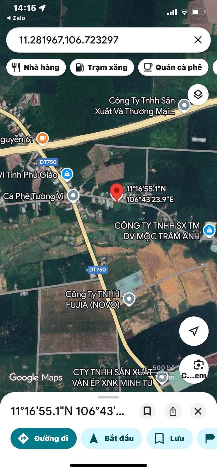 Đất thổ cư Tân Long, Phú Giáo 750m² giá chỉ 580 triệu - Đầu tư sinh lời ngay!