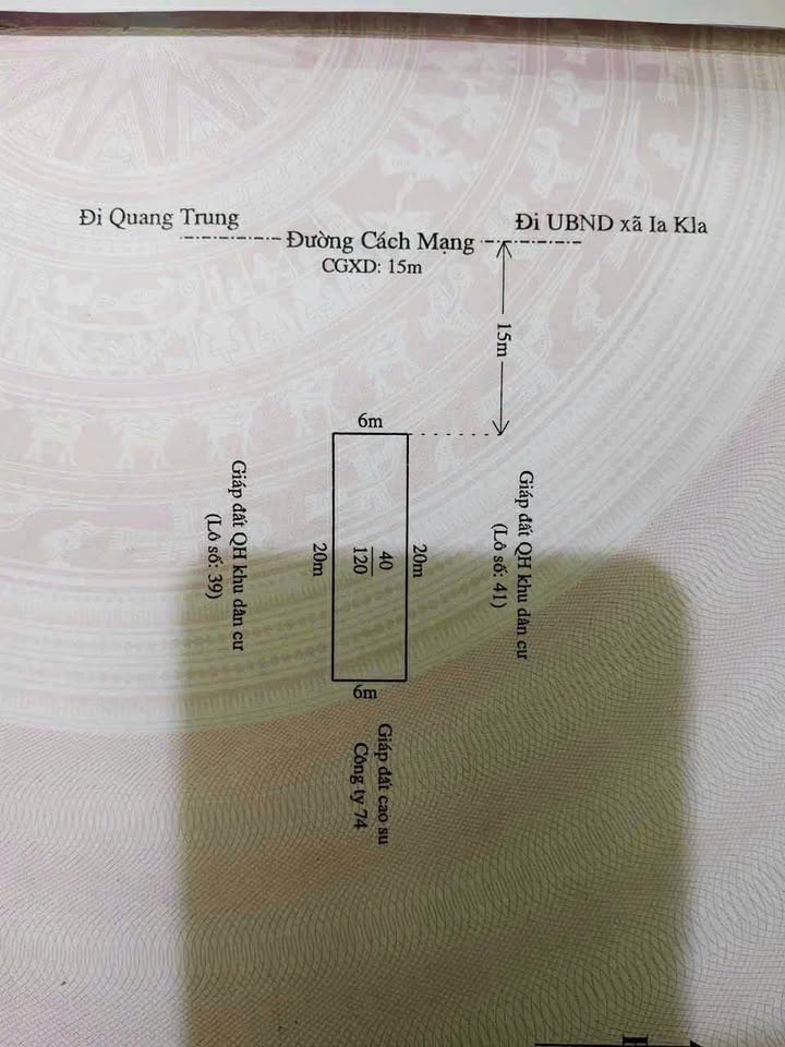 Đất thổ cư đường Cách Mạng, Đức Cơ, Gia Lai 120m² giá chỉ 795 triệu - Cơ hội đầu tư hấp dẫn!