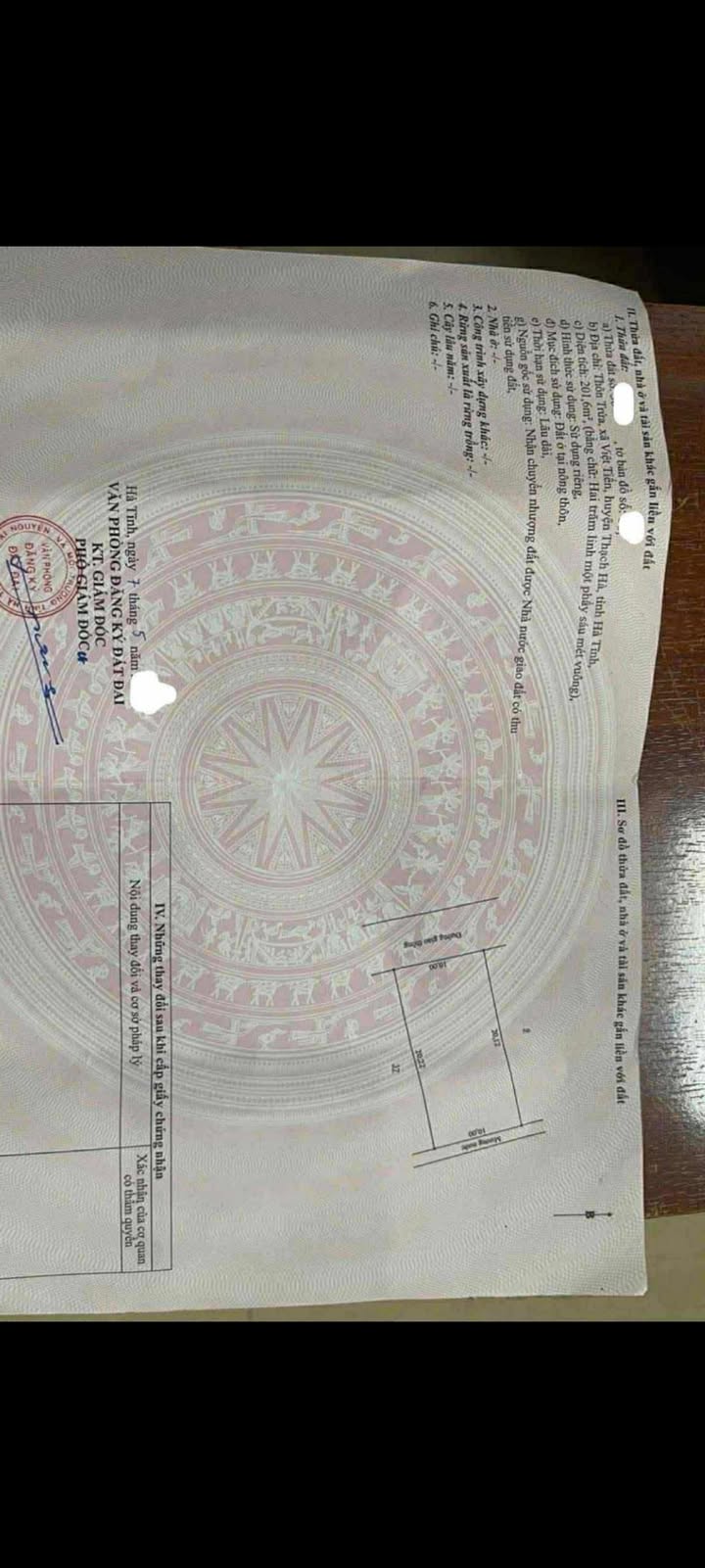 Đất thổ cư xã Việt Tiến 201m² - Giá thỏa thuận hấp dẫn!