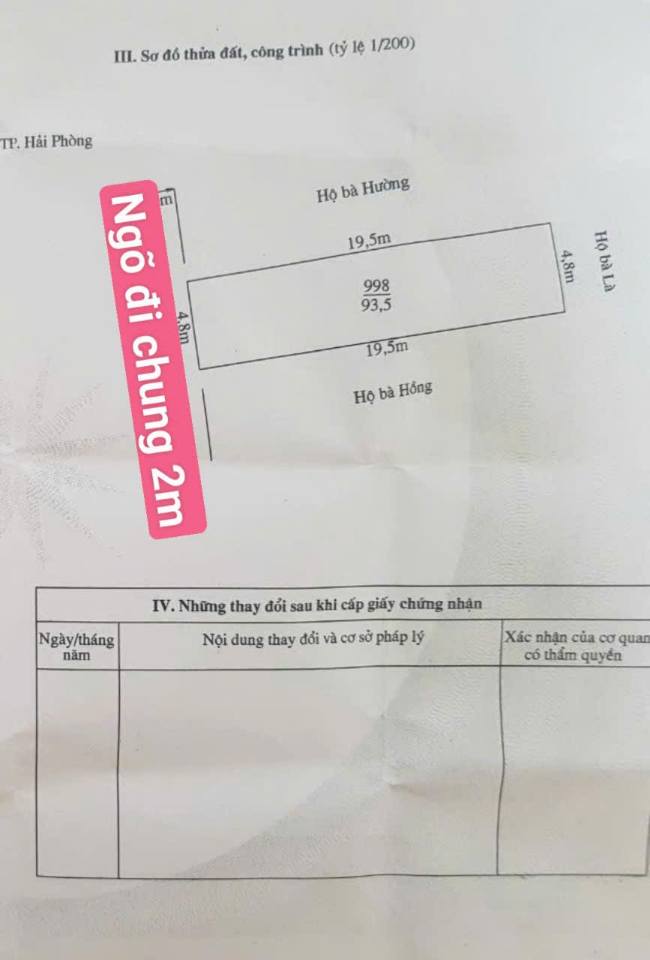 Đất nền Phương Lưu, Hải An 93m² giá 2.524 tỷ - Hướng Tây, sổ đỏ chính chủ!