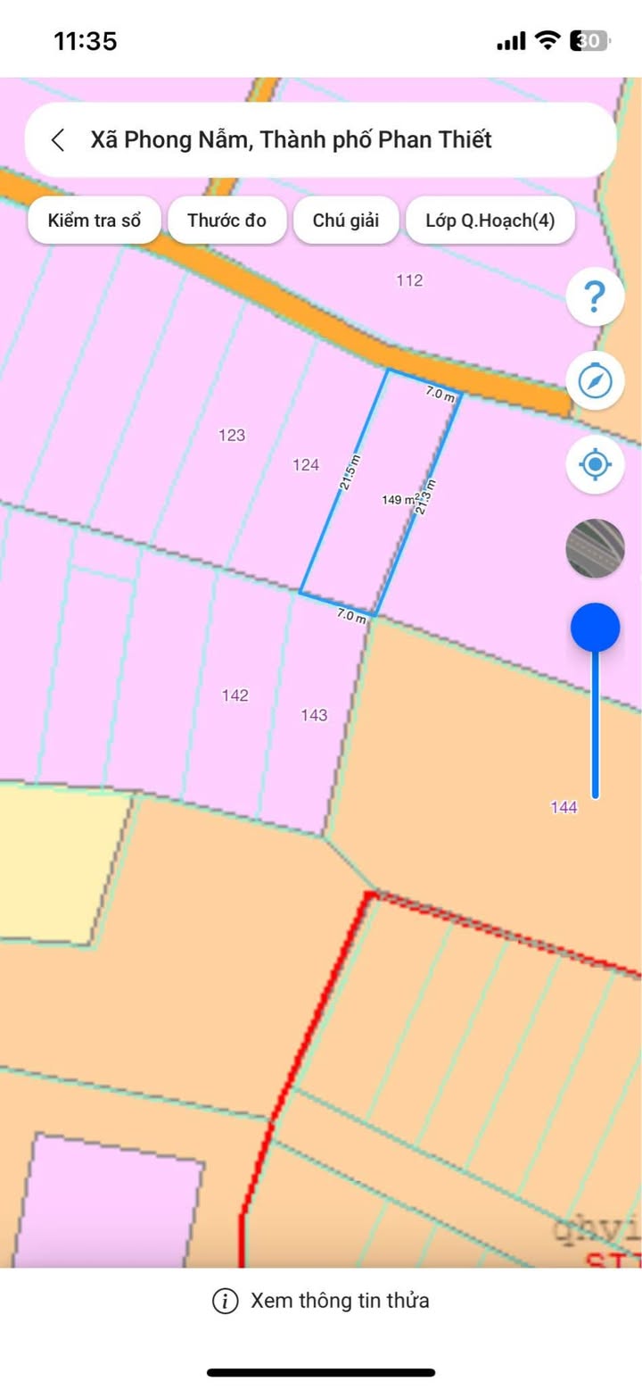 Đất thổ cư Phong Nẫm - Phan Thiết 149m² giá chỉ 645 triệu - Cơ hội đầu tư tuyệt vời!