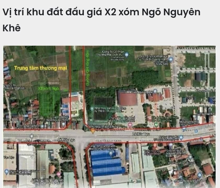 Đất Nguyên Khê Đông Anh 75m² giá thỏa thuận - Đầu tư sinh lời hấp dẫn!