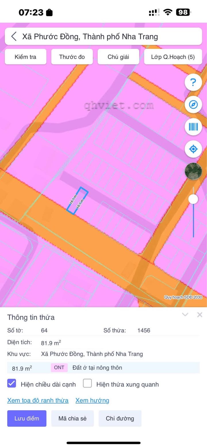 Đất nền Phước Hạ, Nha Trang 82m² giá 1.35 tỷ - Cơ hội đầu tư sinh lời!