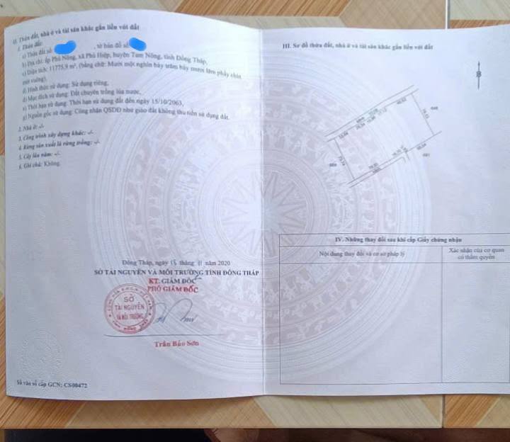 Đất mặt tiền đường thủy lợi Phú Hiệp 17.000m² giá 85 triệu - Cơ hội đầu tư hiếm có!