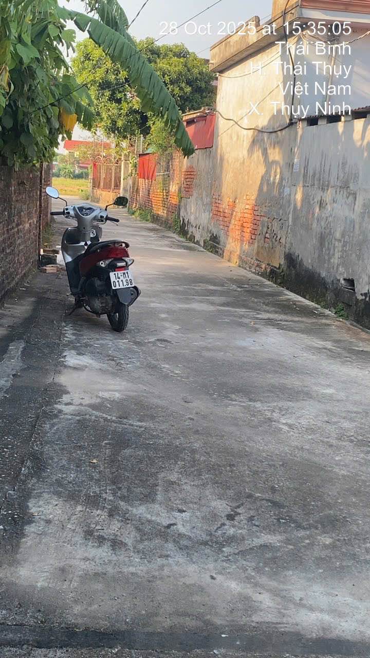 Đất thổ cư Thụy Ninh 80m² giá chỉ vài trăm triệu - Ngõ oto thông thoáng