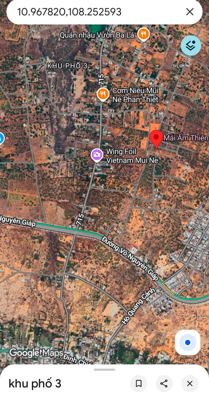 Đất thổ cư 100m² tại Mũi Né - Giá chỉ 650 triệu - Cơ hội đầu tư hấp dẫn!