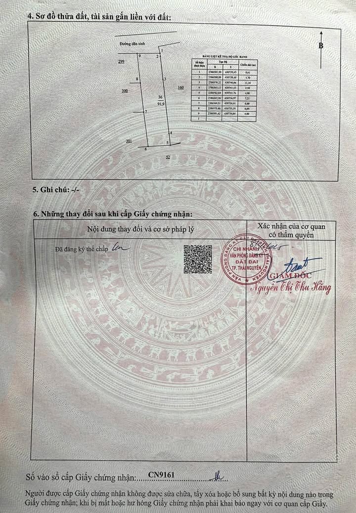 Đất nền Tân Lập, Thái Nguyên 91,9m² - Gần BigC Go, không ngập lụt!