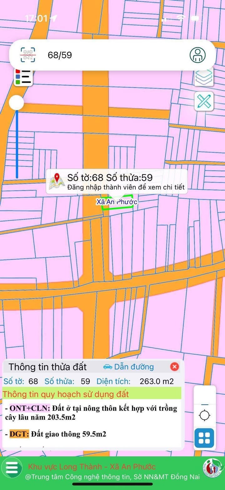 Đất nền 263m² tại ấp 3, xã An Phước, giá 4 tỷ - Đầu tư sinh lời ngay!