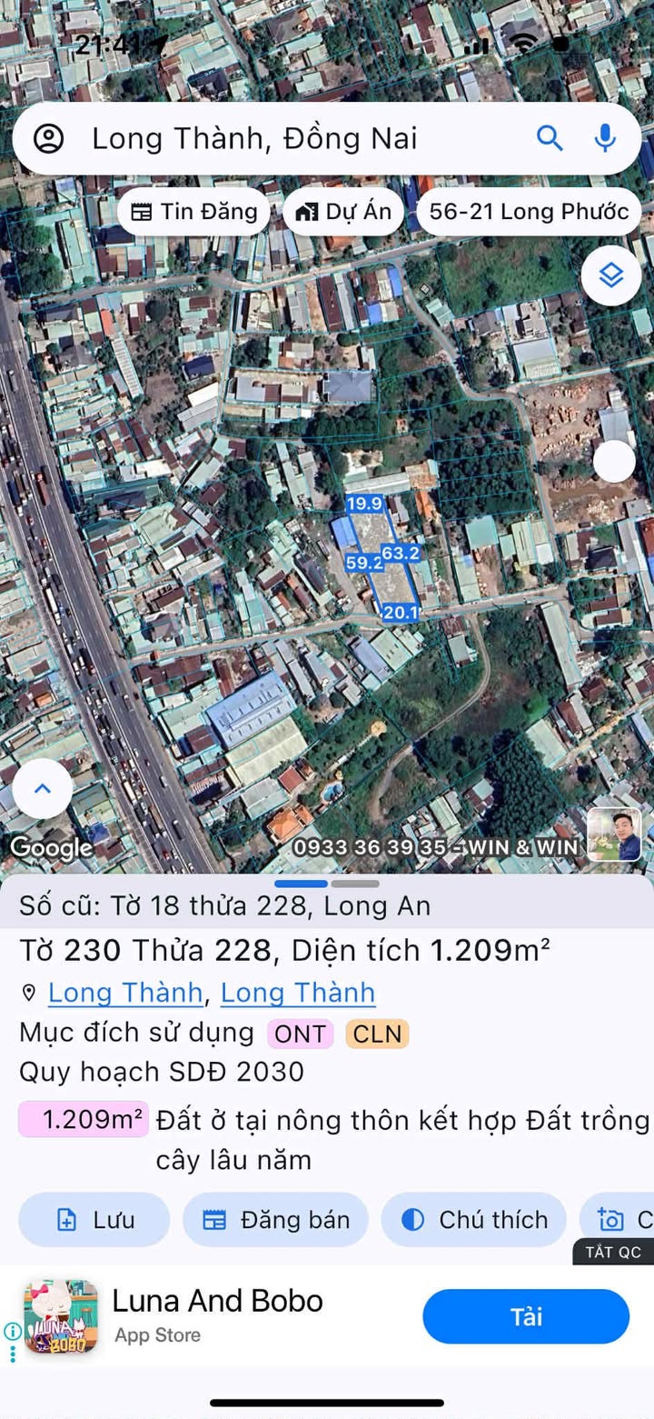 Đất thổ cư Long An Long Thành 300m² giá tốt - Đầu tư sinh lời ngay!
