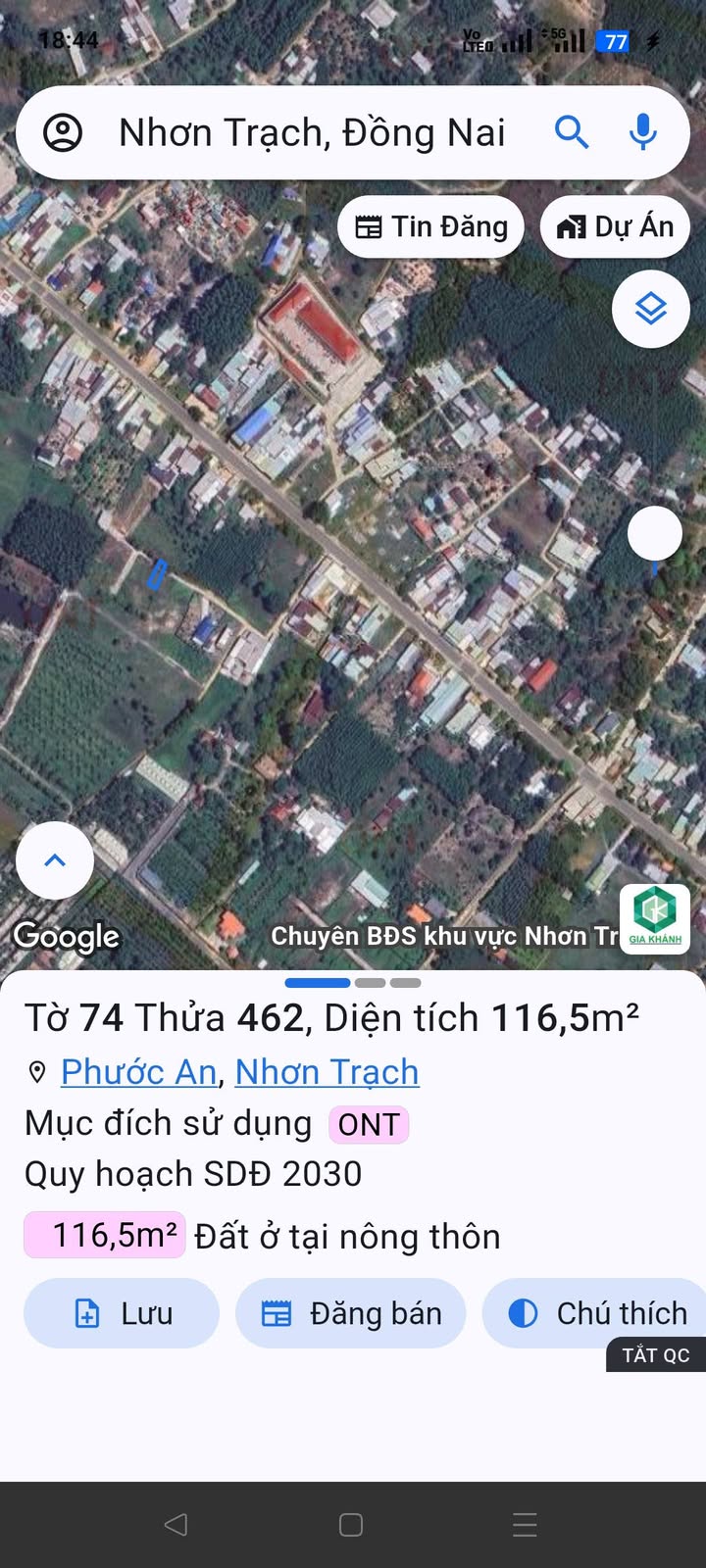 Đất nền Phước An Nhơn Trạch 116m² giá 1.3 tỷ - Sổ đỏ chính chủ, ô tô vào tận nơi!