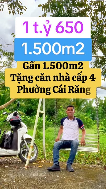 Đất nền Cái Răng 1440m² giá 1.65 tỷ - Cơ hội đầu tư hấp dẫn!