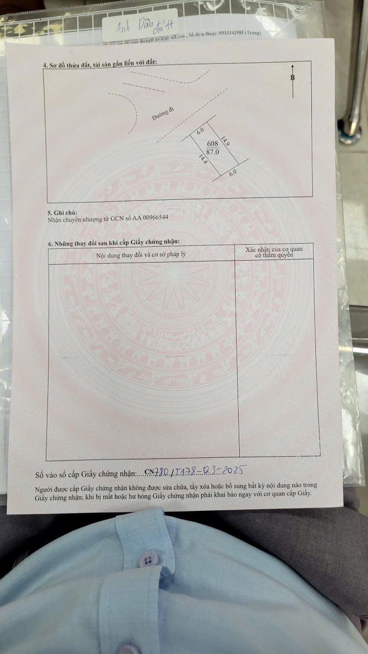 Đất thổ cư KĐT Việt Pan, Hiệp Hoà, Bắc Giang 87m² giá 1.6 tỷ - Sổ đỏ chính chủ