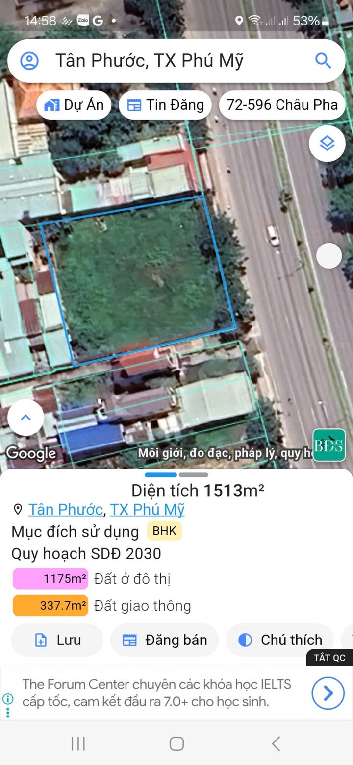 Đất lô góc 2 mặt tiền Quốc lộ 51 tại Tân Phước, diện tích 1462m² - Cơ hội đầu tư hiếm có!