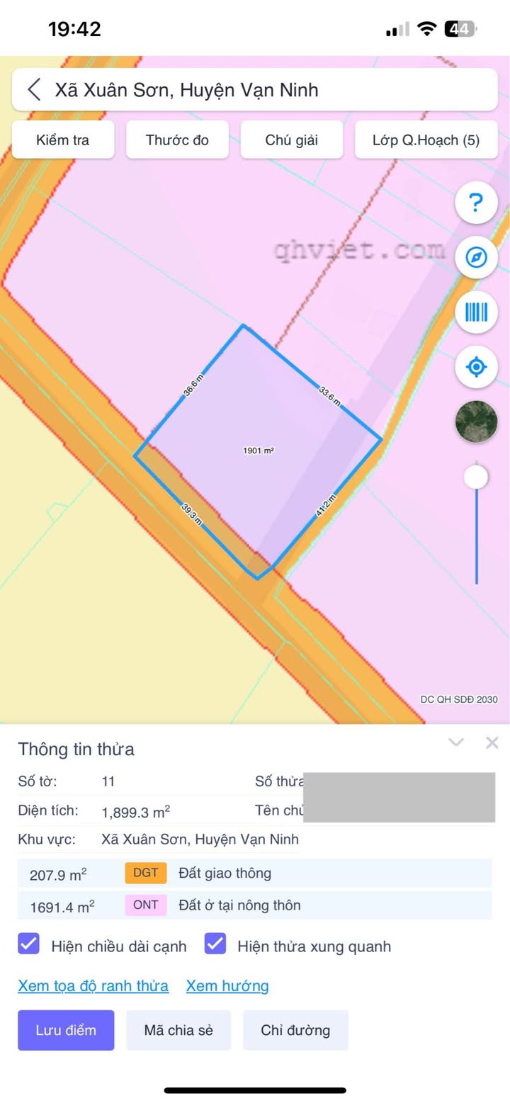 Đất thổ cư Vạn Hưng 500m² giá chỉ 2 tỷ - Đầu tư sinh lời hấp dẫn!