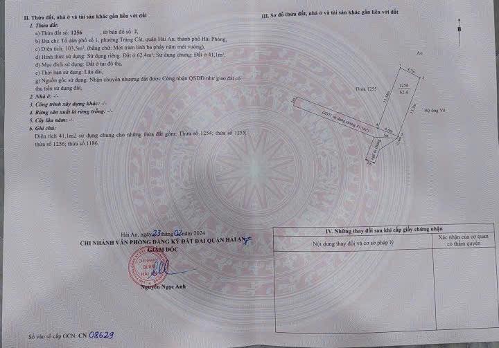 Đất nền Tràng Cát Hải An 62m² giá 1.35 tỷ - Bán nhanh, vị trí đắc địa!