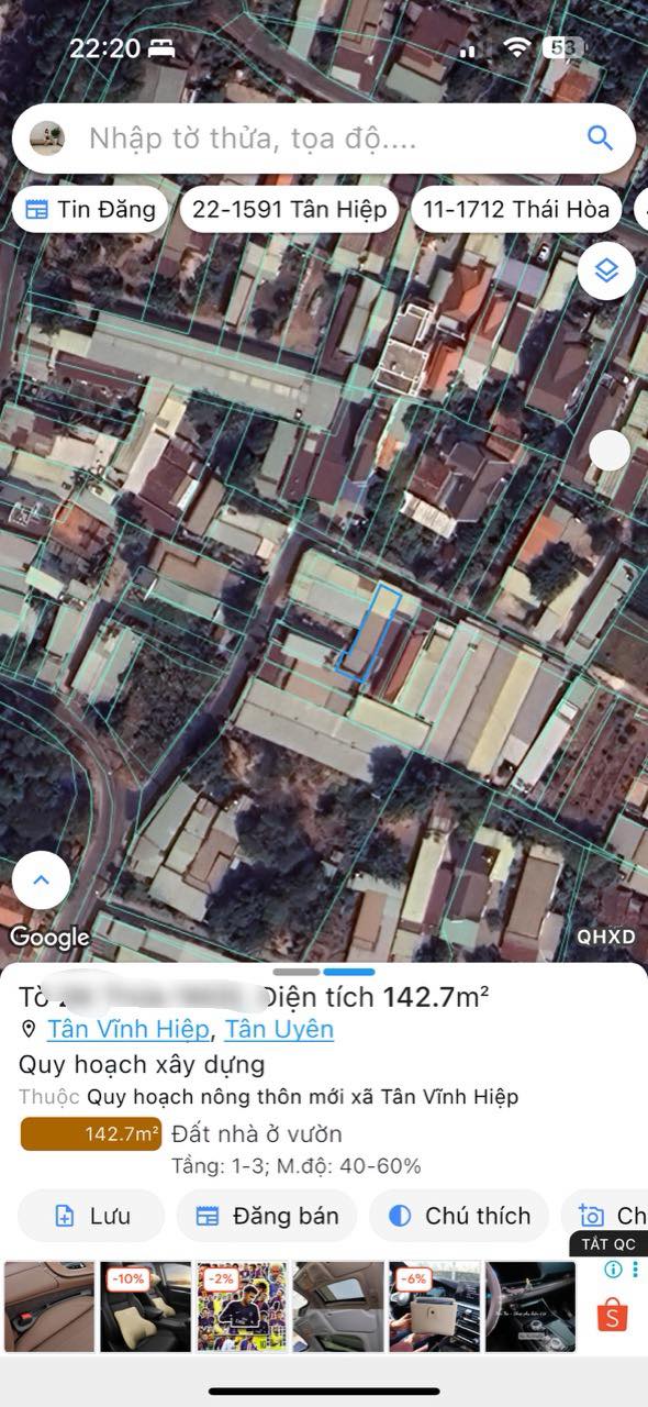 Bán đất tặng nhà cấp 4 Tân Vĩnh Hiệp 142m² giá 2.1 tỷ - Đầu tư sinh lời ngay!