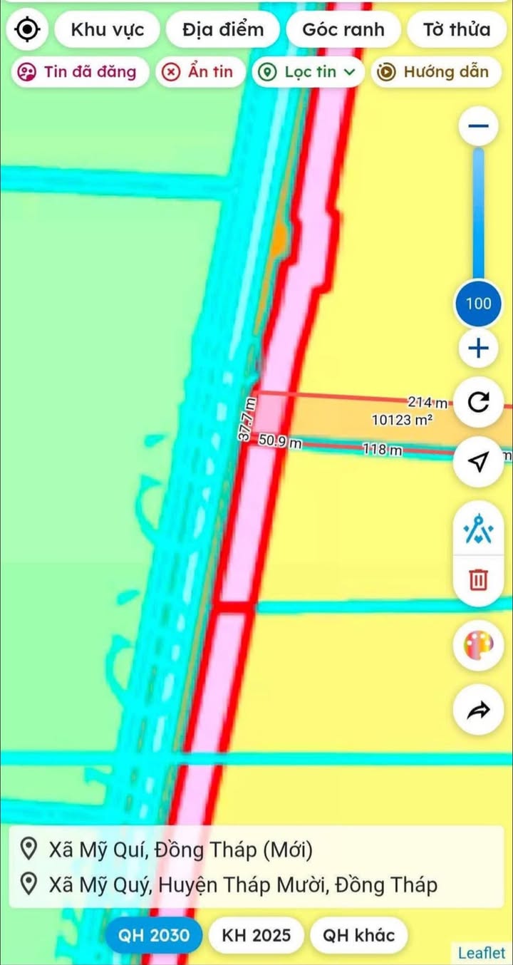 Đất thổ cư Mỹ Quý Tháp Mười 23 công giá 2.975 tỷ - Cơ hội đầu tư hấp dẫn!
