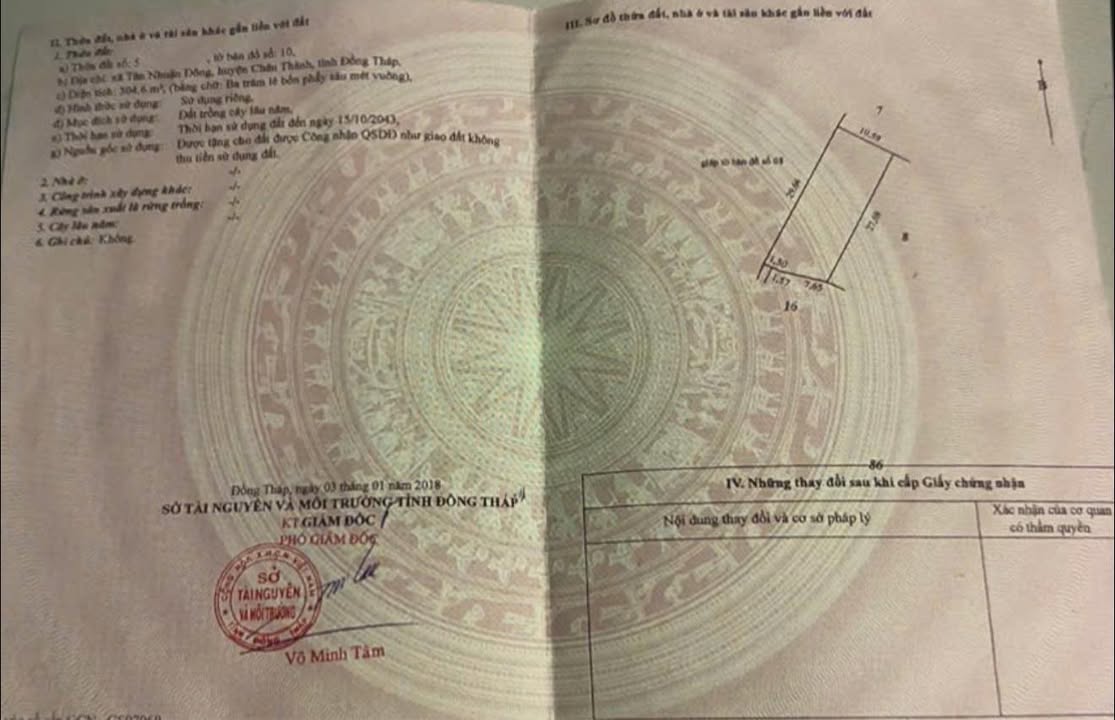 Đất thổ cư Tân Nhuận Đông 310m² giá 750 triệu - Cơ hội đầu tư tuyệt vời!