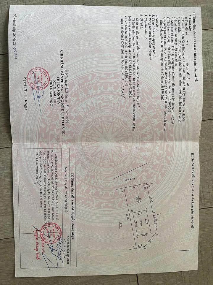 Đất nền Xuân Khanh - Sơn Tây 250m² giá 2 tỷ - Đầu tư sinh lời ngay!