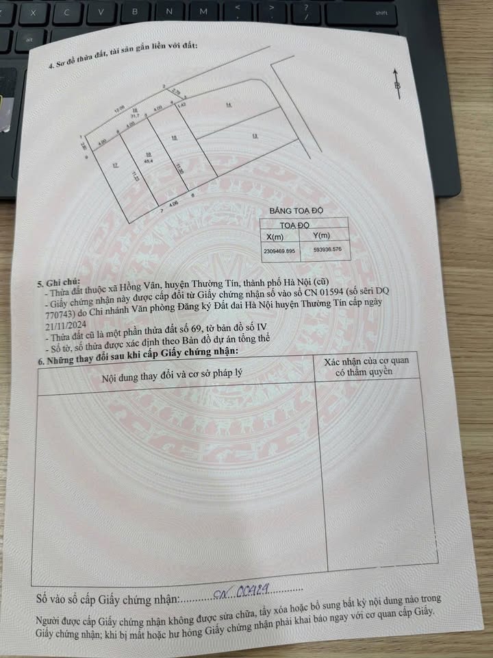 Đất đẹp Hồng Vân - Thường Tín 45.4m² giá 2 tỷ - Nở hậu đón Tài Lộc!