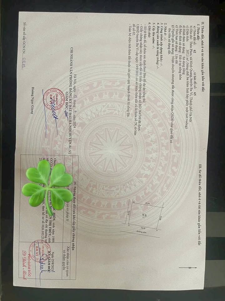 Đất chính chủ tại Minh Quang, Ba Vì 307m² giá 2 tỷ - View sông Đà thơ mộng