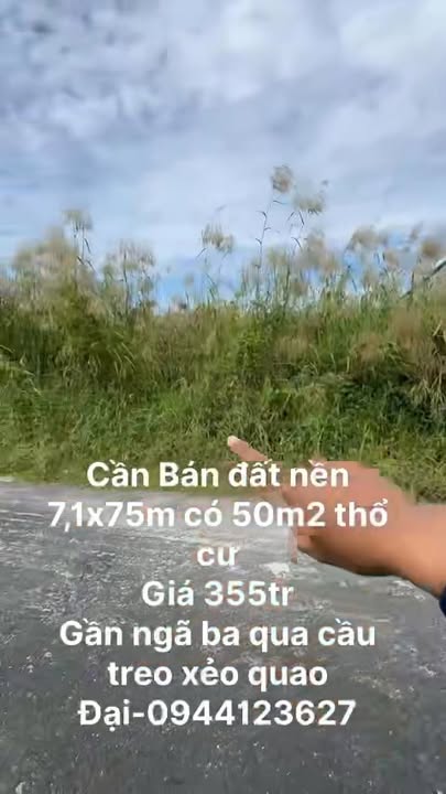 Đất nền xã Nam Thái, An Biên 71m² giá 355 triệu - Sổ hồng chính chủ!