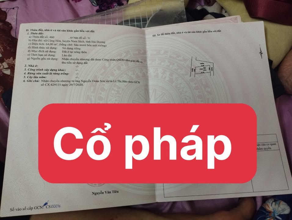 Nhà đất Cộng Hòa, Nam Sách 64m² giá chỉ 6xx triệu - Cơ hội đầu tư tuyệt vời!